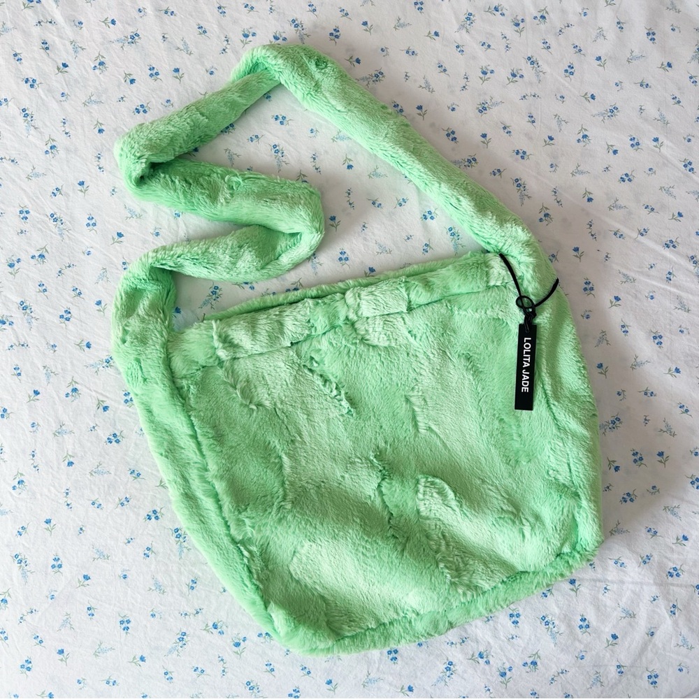 Lolita Jade Green Hyde Fur Tote Bag